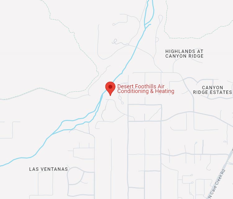 Location of Desert Foothills Air Conditioning & Heating Inc